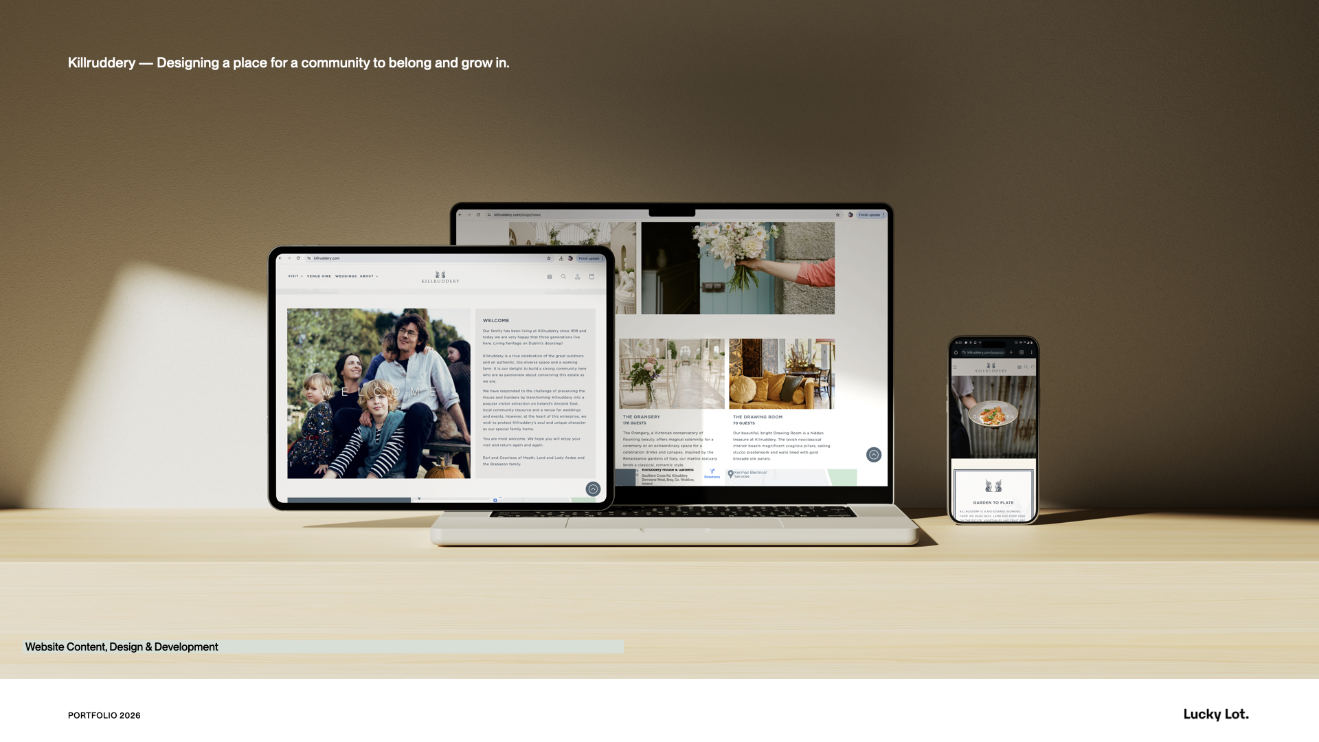 Lucky Lot portfolio — selected work